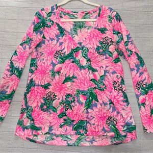 Lilly Pulitzer Long Sleeve Etta V-neck Top